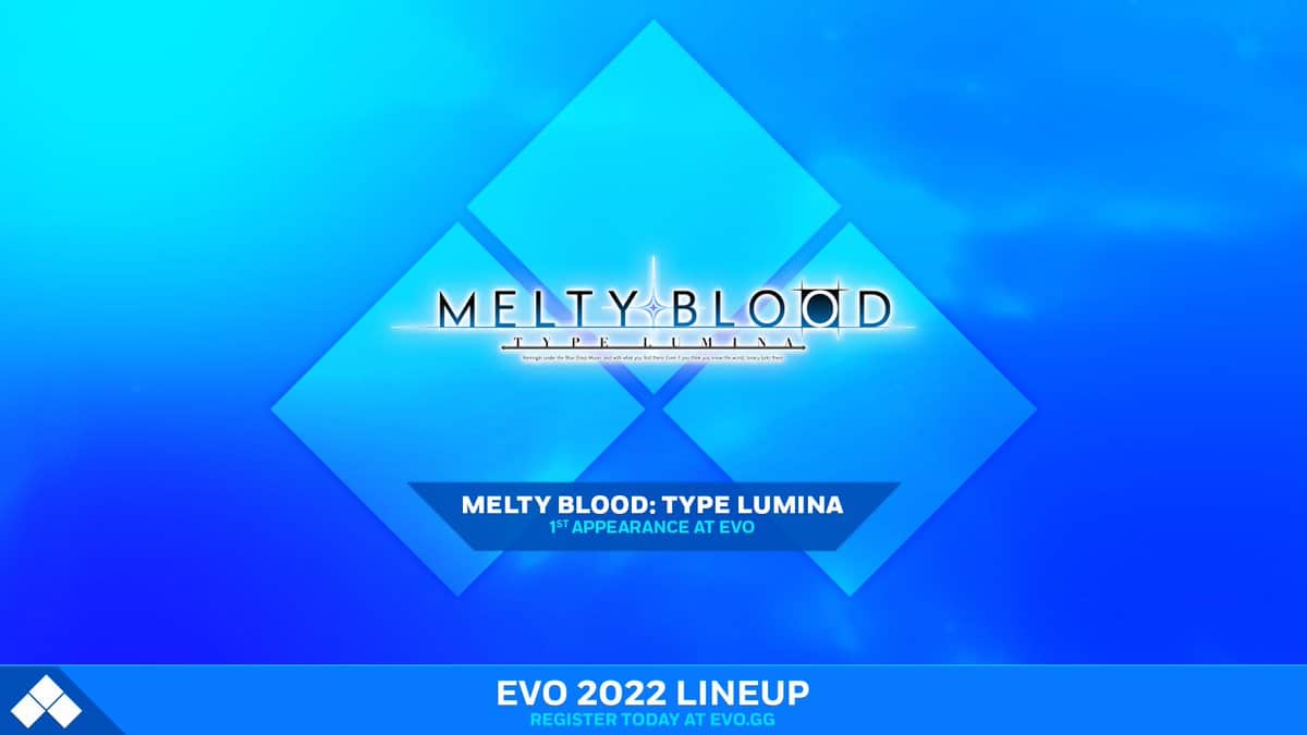 MELTY BLOOD: TYPE LUMINA has been selected as an official event for EVO 2022.