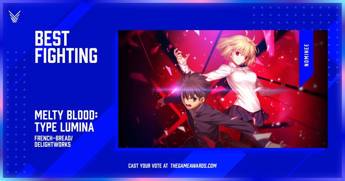 “MELTY BLOOD: TYPE LUMINA” has been nominated for “The Game Awards 2021” in the BEST FIGHTING game category!